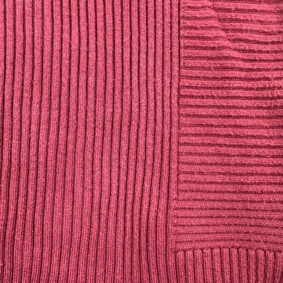 White House Black Market Burgundy V Neck Ribbed Sweater - Picture 7 of 10